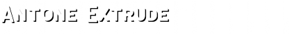 Antone Extrude Font Antone Extrude Font