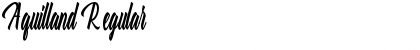 Aquilland Font