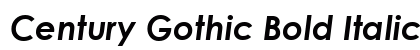 Century Gothic Bold Italic Preview