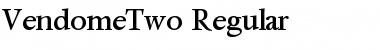 VendomeTwo Regular Font