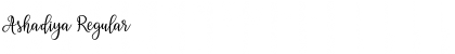 Ashadiya Font