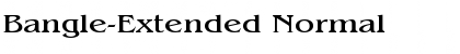 Bangle-Extended Normal Font
