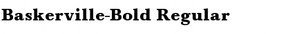 Baskerville-Bold Font