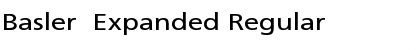 Basler  Expanded Regular Font