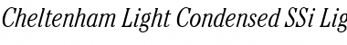 Cheltenham Light Condensed SSi Light Condensed Italic Font
