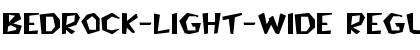 Download Bedrock-Light-Wide Font
