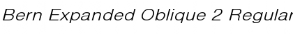 Download Bern Expanded Oblique 2 Font