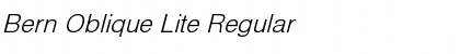 Download Bern Oblique Lite Font
