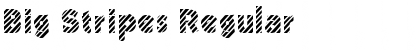 Big Stripes Font