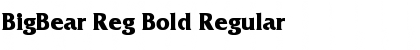 BigBear Reg Bold Regular Font