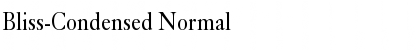 Bliss-Condensed Normal Font