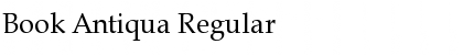 Book Antiqua Regular Font