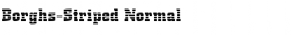 Borghs-Striped Normal Font