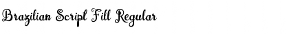 Brazilian Script Fill Regular Font