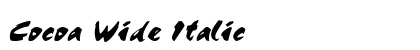 Cocoa Wide Italic Preview