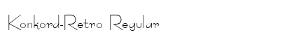 Konkord-Retro Regular preview