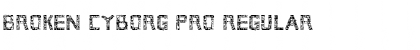 Broken Cyborg Pro Font