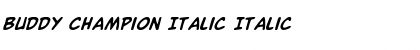 Download Buddy Champion Italic Font