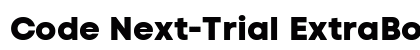 Code Next-Trial ExtraBold Regular preview