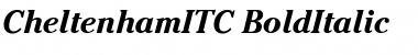 CheltenhamITC Bold Italic Font