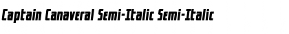 Captain Canaveral Semi-Italic Font