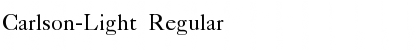 Download Carlson-Light Font Download Carlson-Light Font