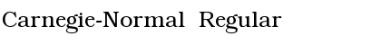 Carnegie-Normal Regular Font