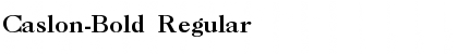 Caslon-Bold Regular Font
