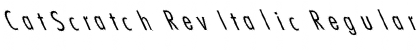 CatScratch Rev Italic Font