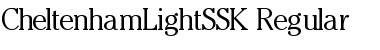 CheltenhamLightSSK Regular Font