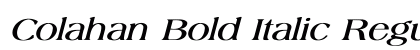 Colahan Bold Italic Regular preview