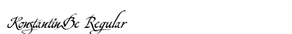 KonstantinBe Regular preview