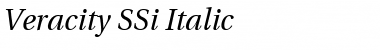 Veracity SSi Italic Font