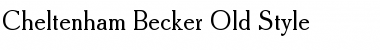 Download Cheltenham Becker Old Style Font