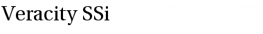 Veracity SSi Regular Font Veracity SSi Regular Font