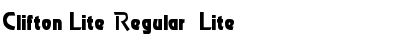 Clifton Lite Font