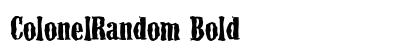 ColonelRandom Bold preview