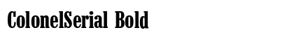 ColonelSerial Bold preview