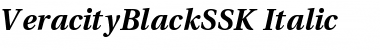 VeracityBlackSSK Italic Font VeracityBlackSSK Italic Font