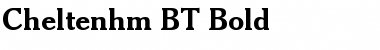 Cheltenhm BT Bold Font
