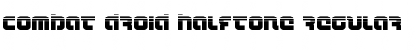 Combat Droid Halftone Font