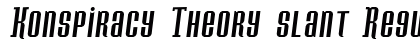 Konspiracy Theory slant Regular preview