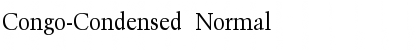 Congo-Condensed Normal Font