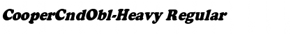 CooperCndObl-Heavy Font
