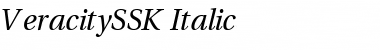 VeracitySSK Italic Font VeracitySSK Italic Font