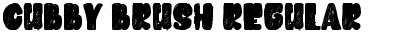Cubby Brush Regular Font