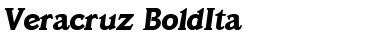 Veracruz-BoldIta Regular Font