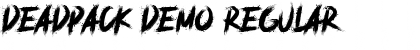 Download deadpack demo Font Download deadpack demo Font