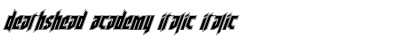 Download Deathshead Academy Italic Font Download Deathshead Academy Italic Font