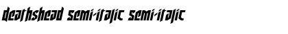 Deathshead Semi-Italic Font